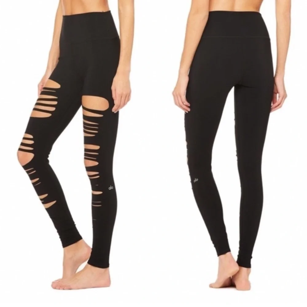 ALO warrior extreme ripped leggings black M